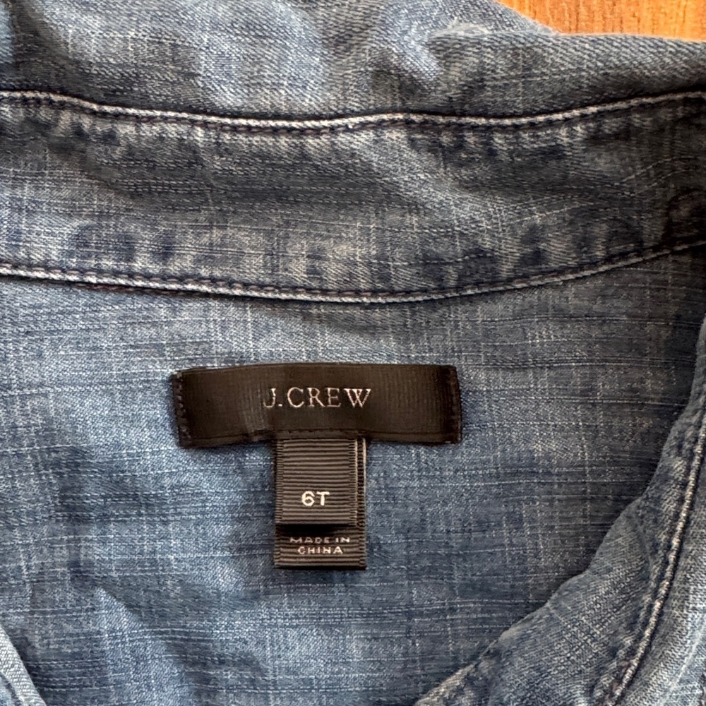 J.Crew Blue Denim Shirt - Picture 2 of 5